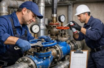 Обслуживание запорной арматуры водоснабжения