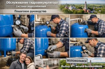 Обслуживание гидроаккумулятора системы водоснабжения