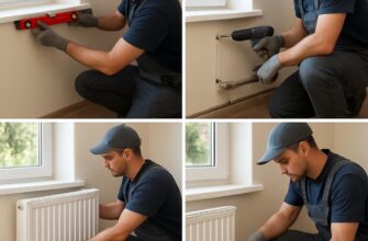 Установка радиаторов отопления