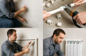 Монтаж полипропиленовых труб отопления