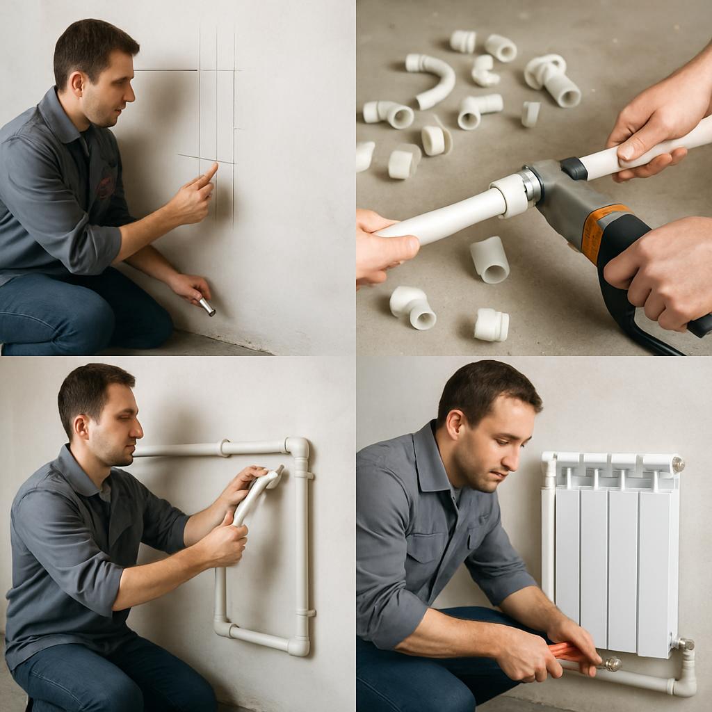 Монтаж полипропиленовых труб отопления: от расчета до пуска в эксплуатацию