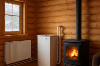 Эффективное отопление брусового дома