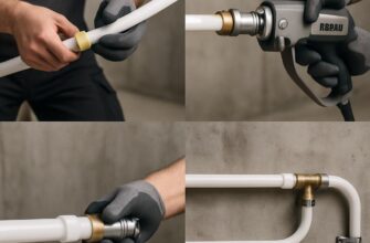 Монтаж труб Rehau