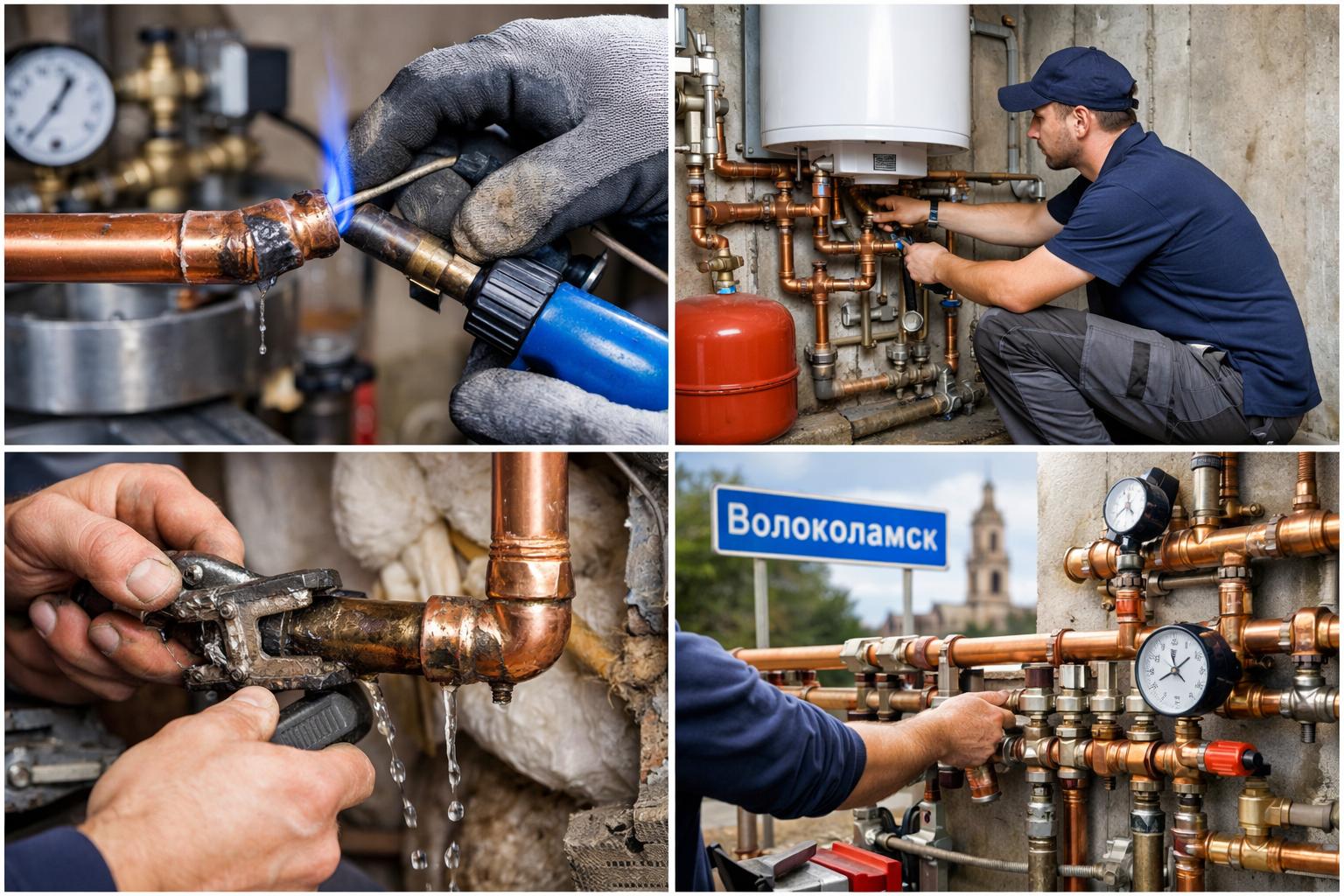 Полный спектр услуг по медным трубам в Волоколамске — монтаж, ремонт, замена, обслуживание