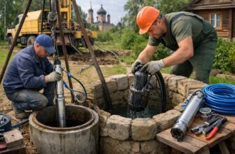 Замена насоса в скважине и колодце в Волоколамске