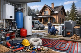 Отопление дома 350 м² в Волоколамске