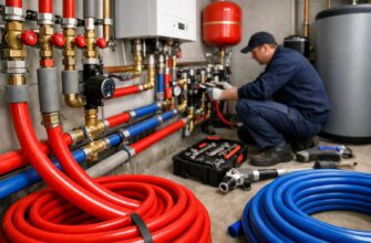 Восстановление труб из сшитого полиэтилена в котельной системе