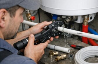 Ремонт труб Rehau в системе бойлера