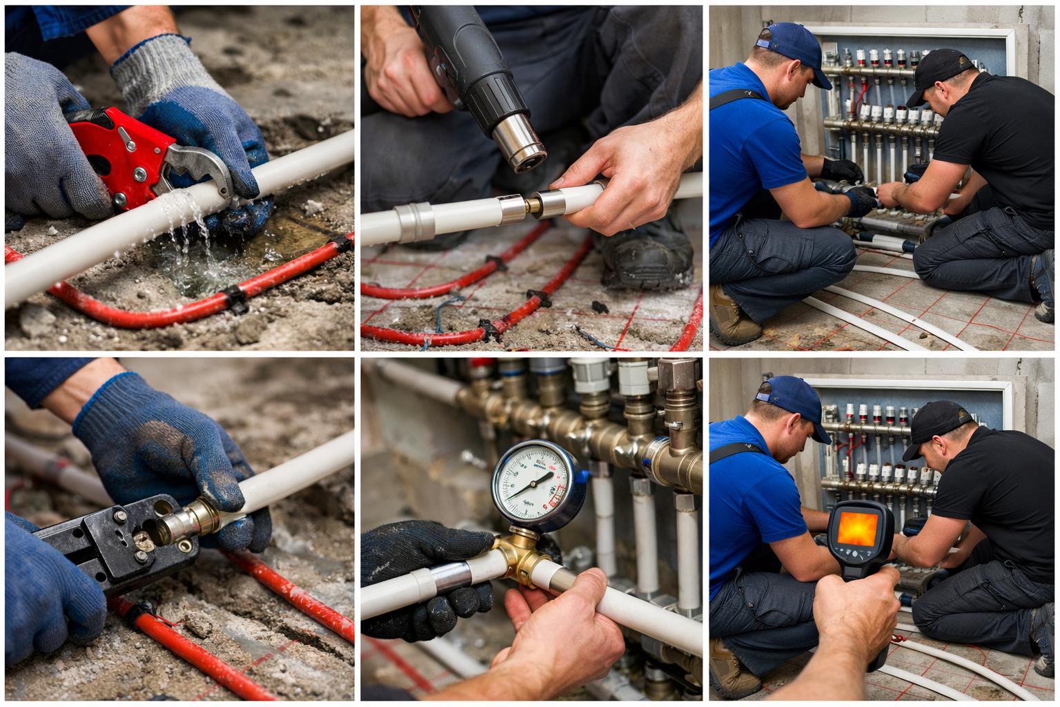 Доверьте ремонт пластиковых труб тёплого пола профессионалам Волоколамска