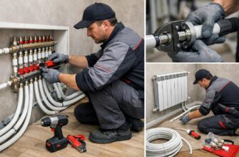 Обслуживание и ремонт труб отопления Rehau