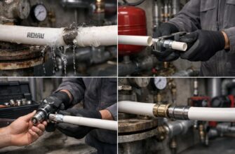 Восстановление труб Rehau в котельной