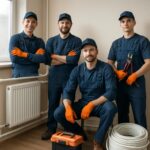 Профессиональная бригада специалистов по замене труб в системе отопления