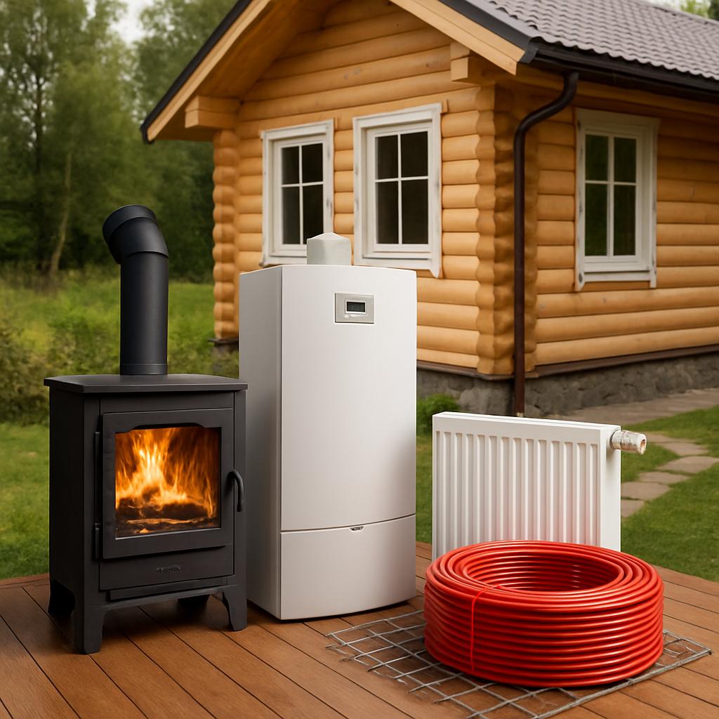 Как правильно провести отопление на даче