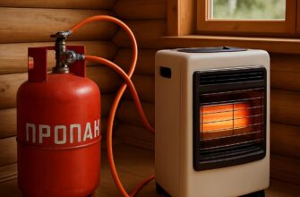 Отопление на даче от газового баллона