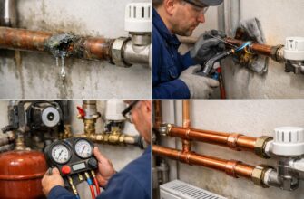 Восстановление медных труб в системе отопления